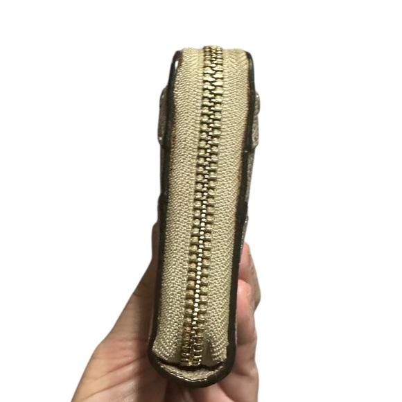 Coach Gold Textured Wallet - Picture 6 of 15